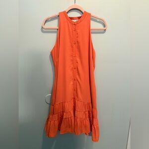 Joy Joy Sleeveless Orange Mini Dress NWT Medium